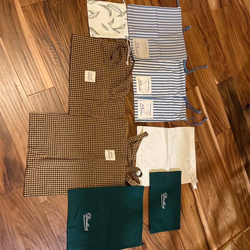 All brand New 
Assorted Fabric Bags with Patterns